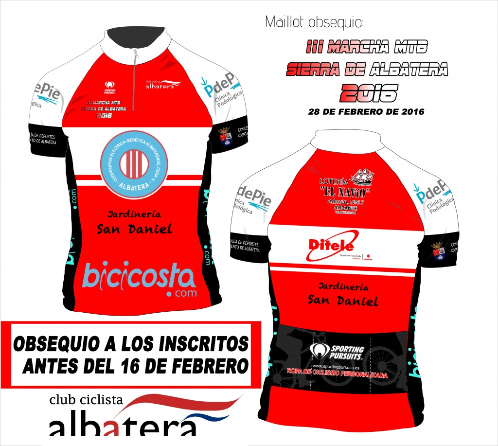 maillot III Marcha MTB Sierra De Albatera